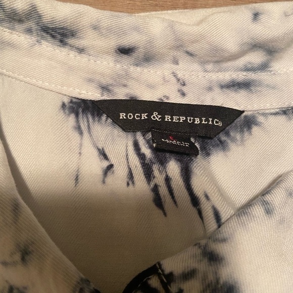Nwt Rock and republic tie-dye button-down size large with pockets p1 - Picture 9 of 10